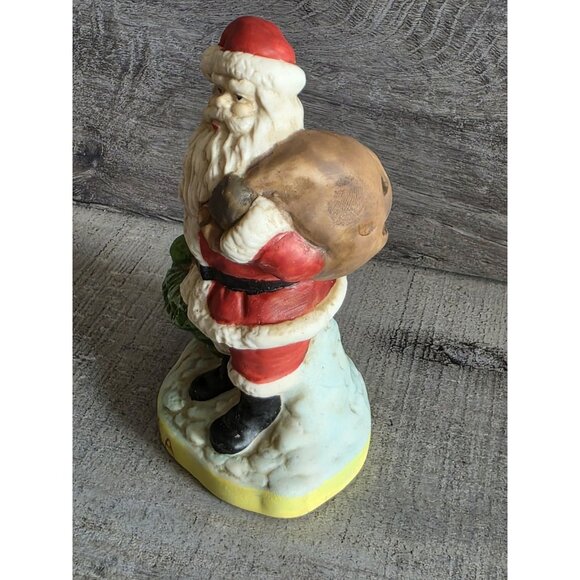 USA Santa Porcelain Figurine 4" Old World Christmas Decor 261d7 - Picture 6 of 8